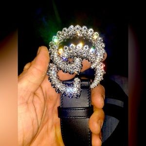 Black Blingy Women’s Gucci Belt